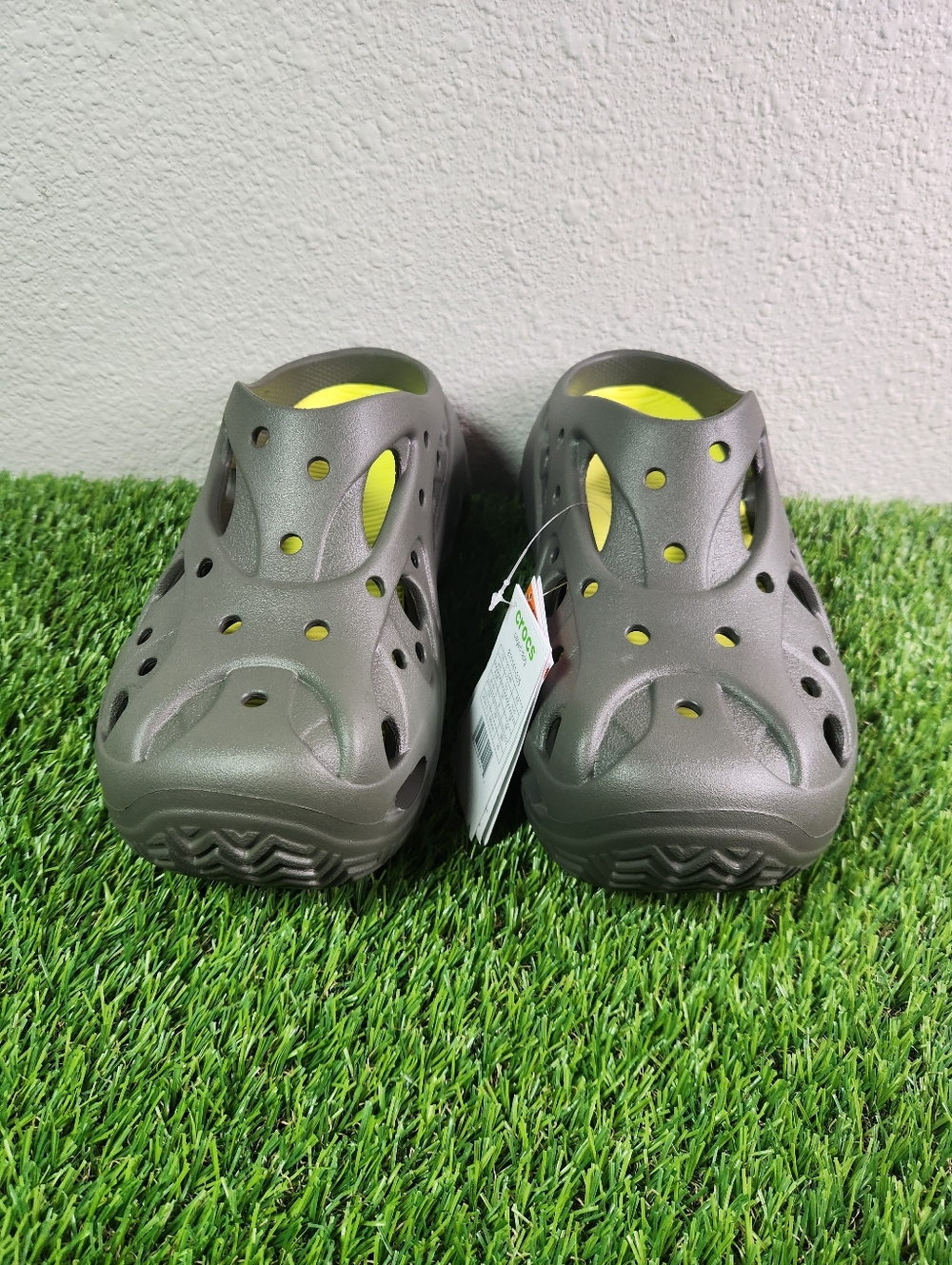 Crocs Caged Clogs ‘Dusty Olive’ Green 211141-3J5 Women - Picture 2 of 7